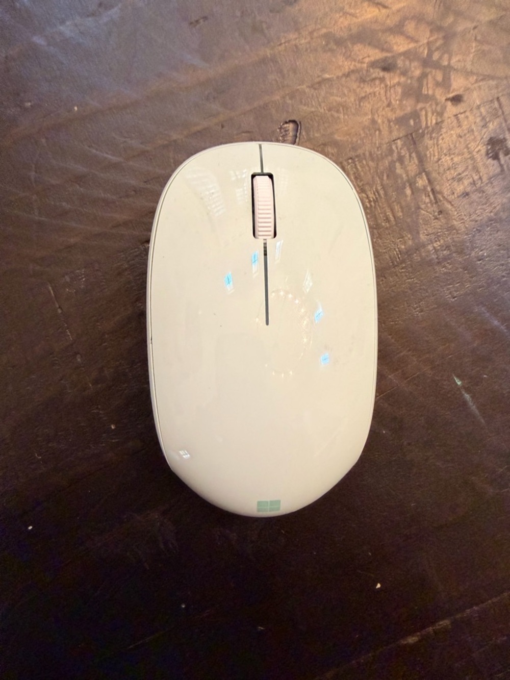 Microsoft White Wired Optical Mouse with Scroll Wheel